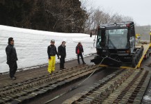 大毛無山(旧新井リゾート)の魅力再発見ツアー 圧雪車到着