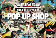 SIMS SKATESTYLES POP UP SHOP開催!