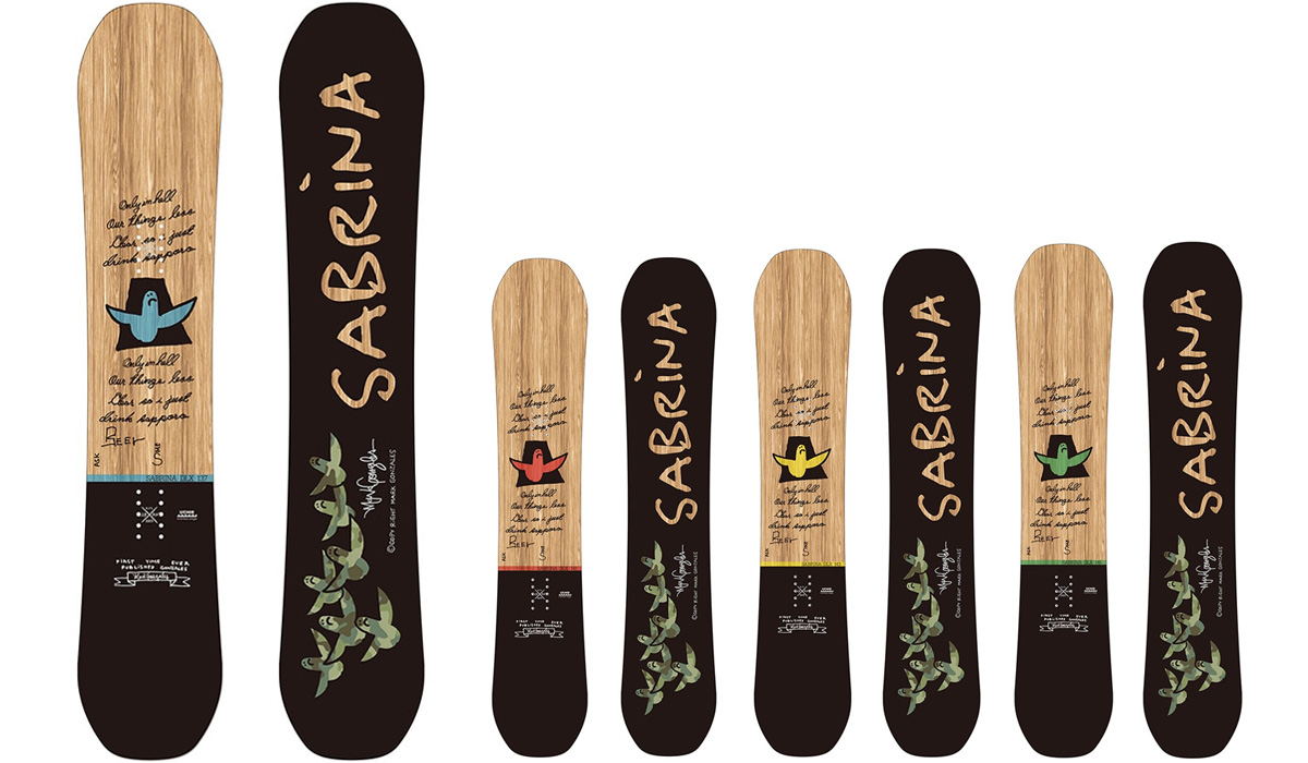 Gonzのグラフィックにも注目！SABRINAの新作“DLX” | スノー