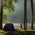 Beautiful morning view at Pang Ung lake, Pang Ung Mae Hong Son province, North of Thailand,