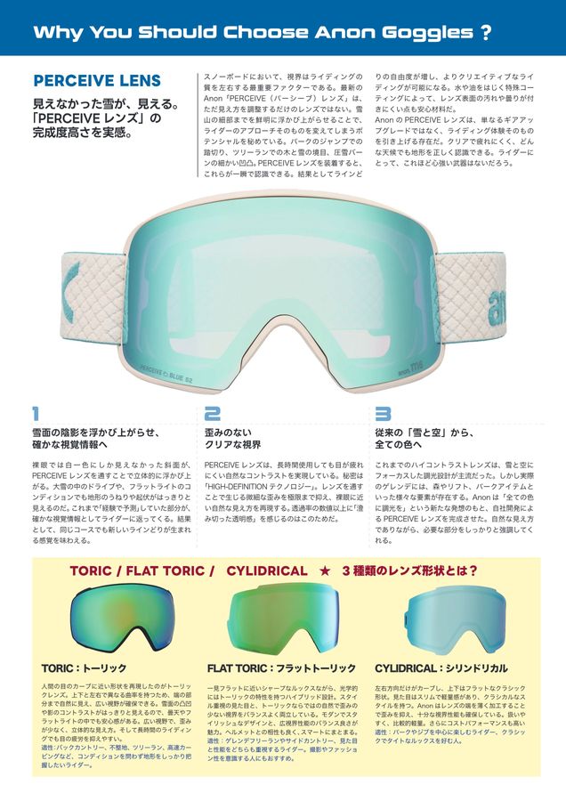 高機能だから快適、スタイリッシュ。 Anonの完全無欠のトータル