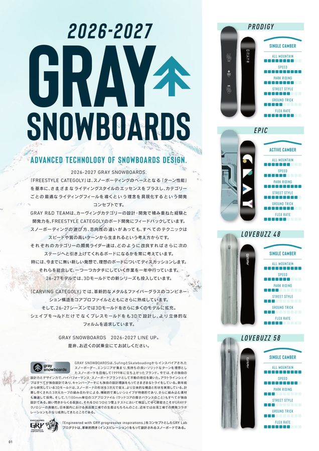雪山のあらゆる地形を遊び尽くすフリーライド・シリーズ「LOVEBUZZ