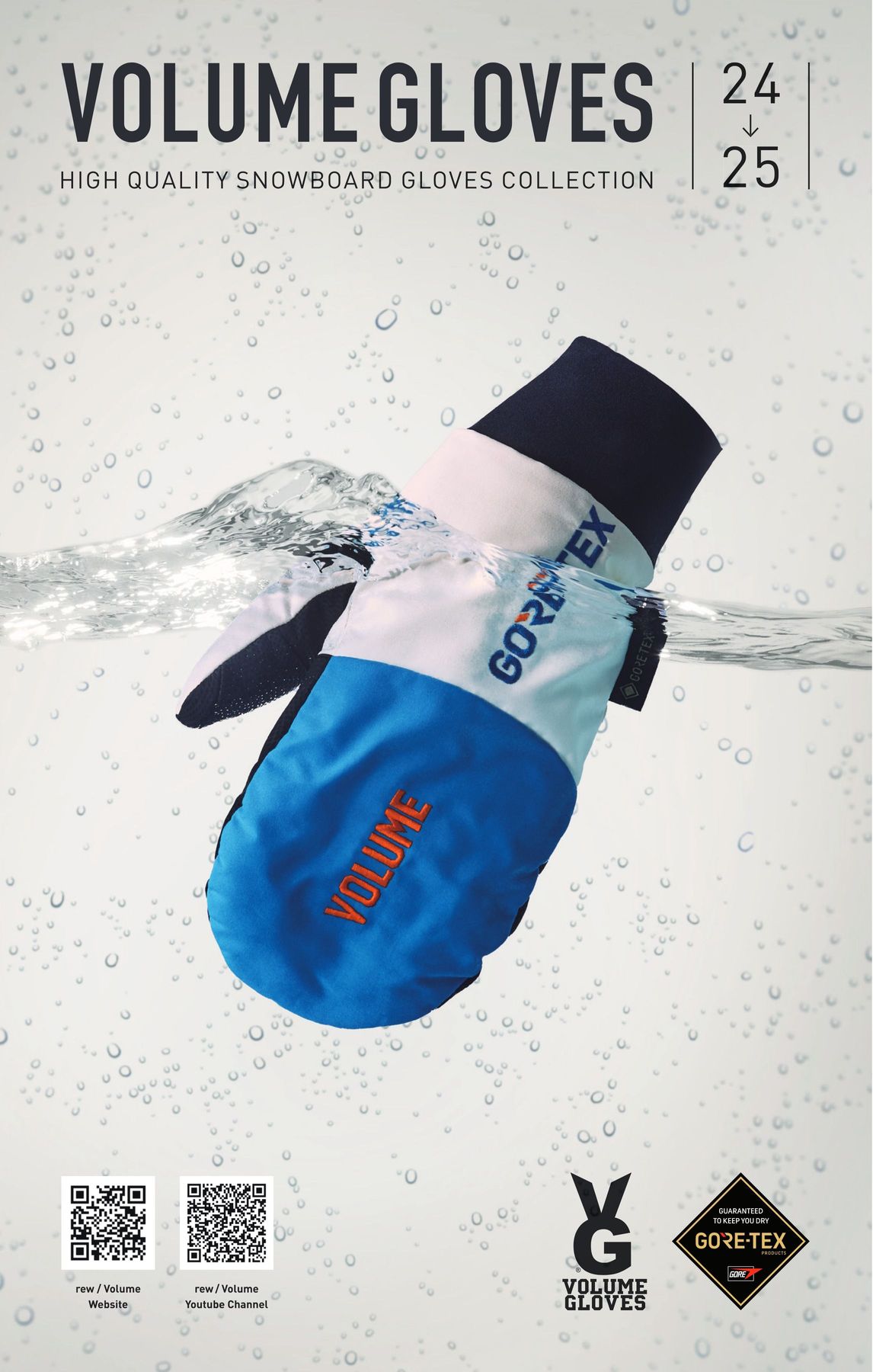 23-24 VOLUME  グローブ REW 23-24 VOLUME GLOVES グローブ ミトン THREE KING STANDARD