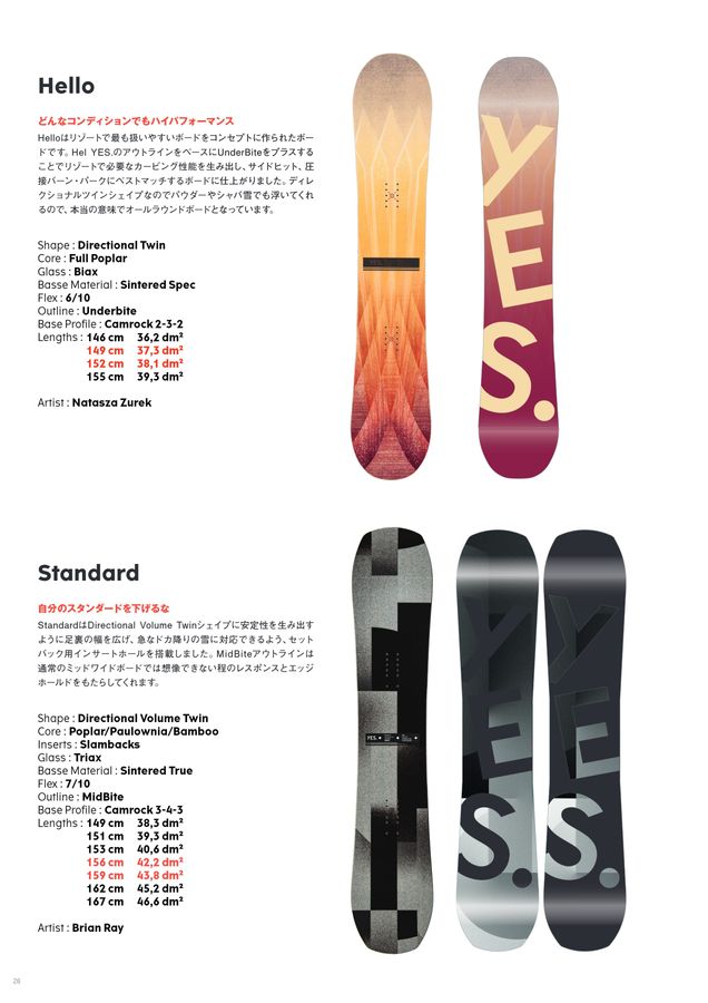 YES. SNOWBOARDS（イエススノーボード）