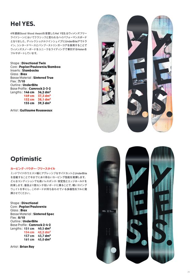 YES. SNOWBOARDS（イエススノーボード）